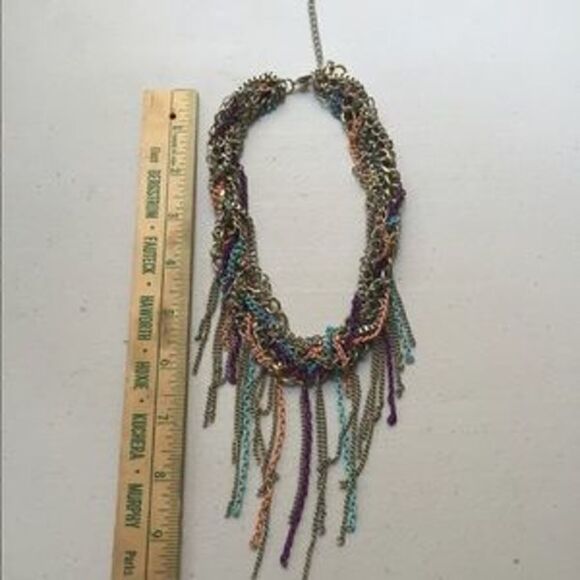 Multi colored chain necklace - Picture 1 of 4